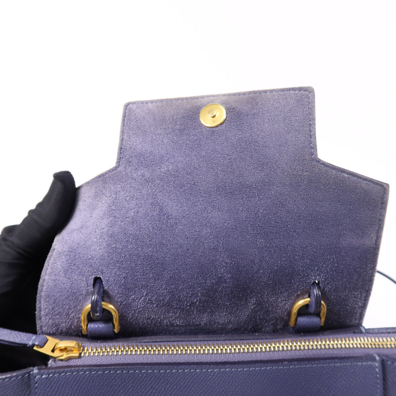 CELINE 牛皮皮革Belt Bag Nano金扣手挽肩背兩用袋-12