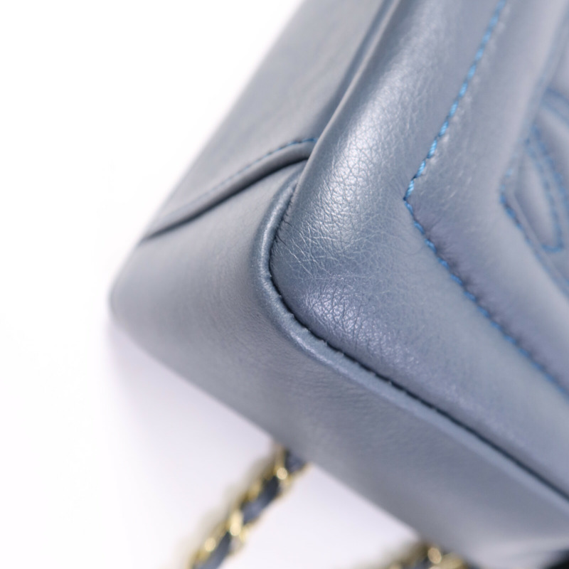 Valentino 牛皮皮革Mario Diamond金扣鏈帶肩背袋-9