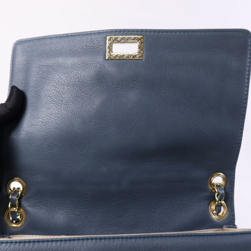 Valentino 牛皮皮革Mario Diamond金扣鏈帶肩背袋-13