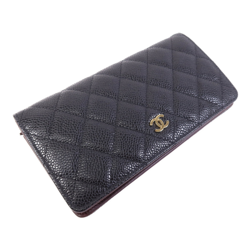 CHANEL 牛皮皮革Wallet金扣長錢包-2