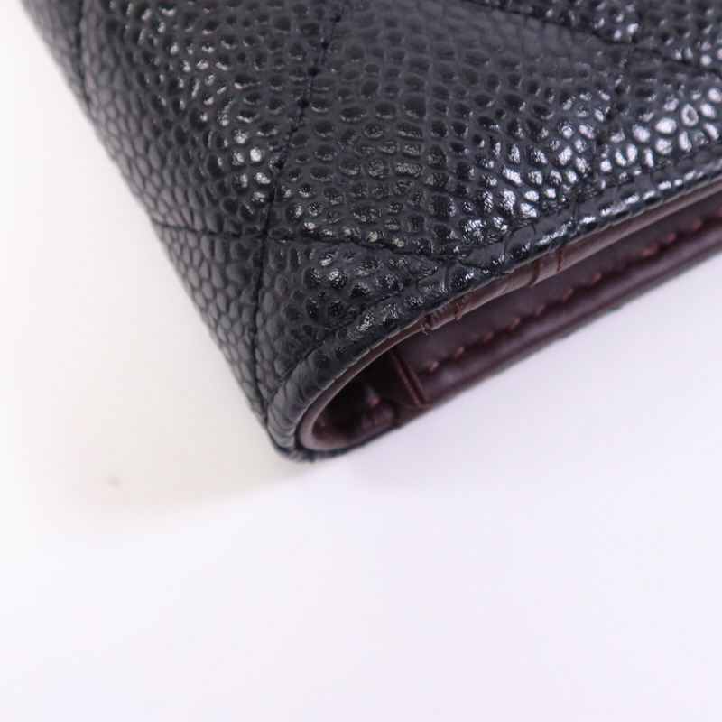 CHANEL 牛皮皮革Wallet金扣長錢包-12