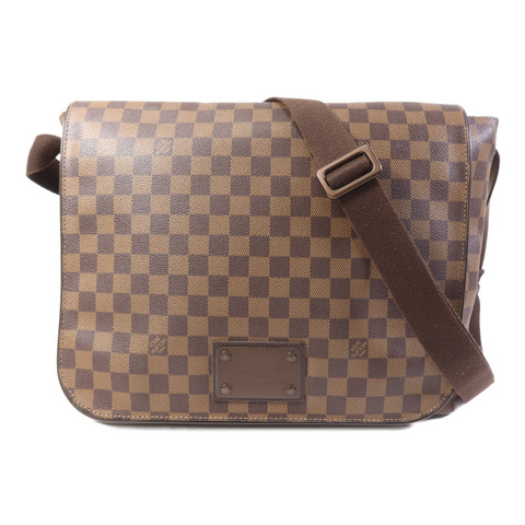 LOUIS VUITTON Damier Brooklyn GM金扣肩背袋