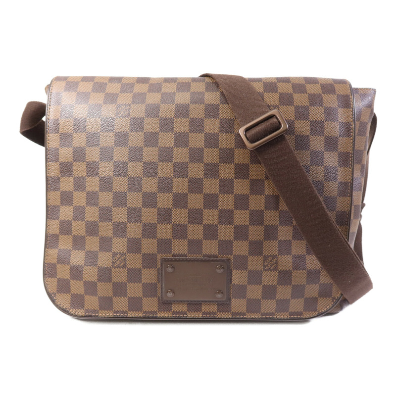 LOUIS VUITTON Damier Brooklyn GM金扣肩背袋-0