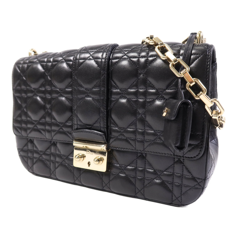 Dior 羊皮皮革Miss Dior金扣鏈帶肩背袋-2