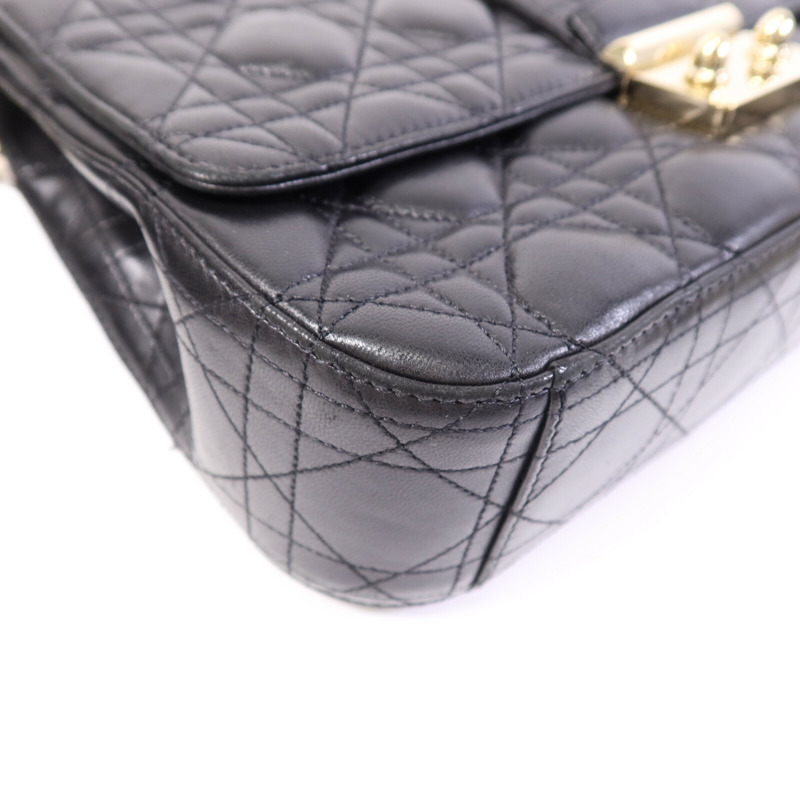 Dior 羊皮皮革Miss Dior金扣鏈帶肩背袋-9