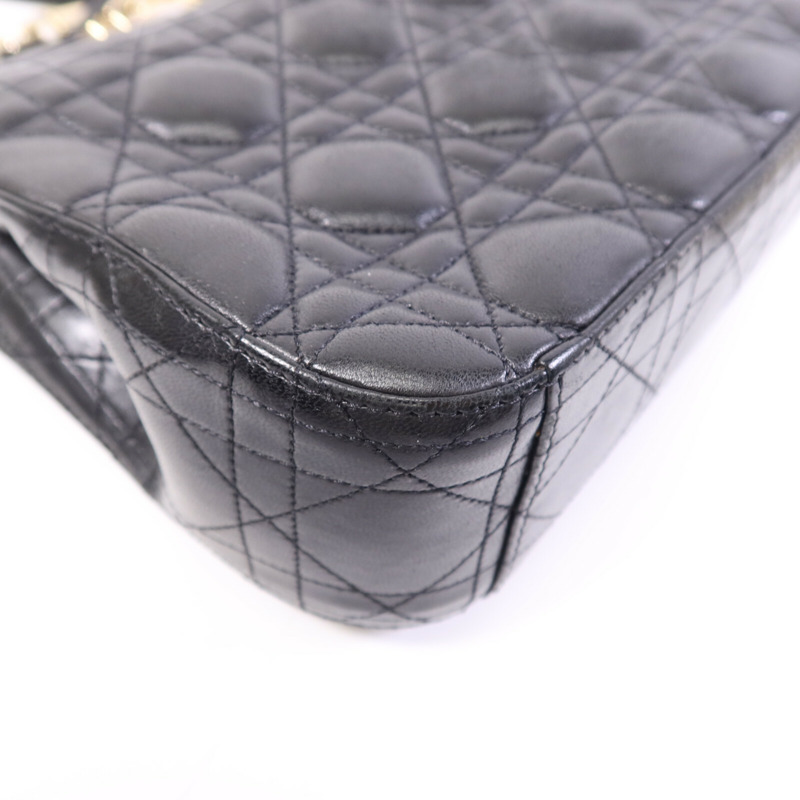 Dior 羊皮皮革Miss Dior金扣鏈帶肩背袋-11