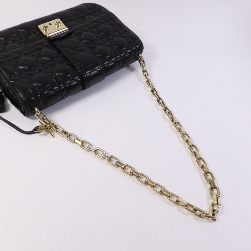 Dior 羊皮皮革Miss Dior金扣鏈帶肩背袋-12