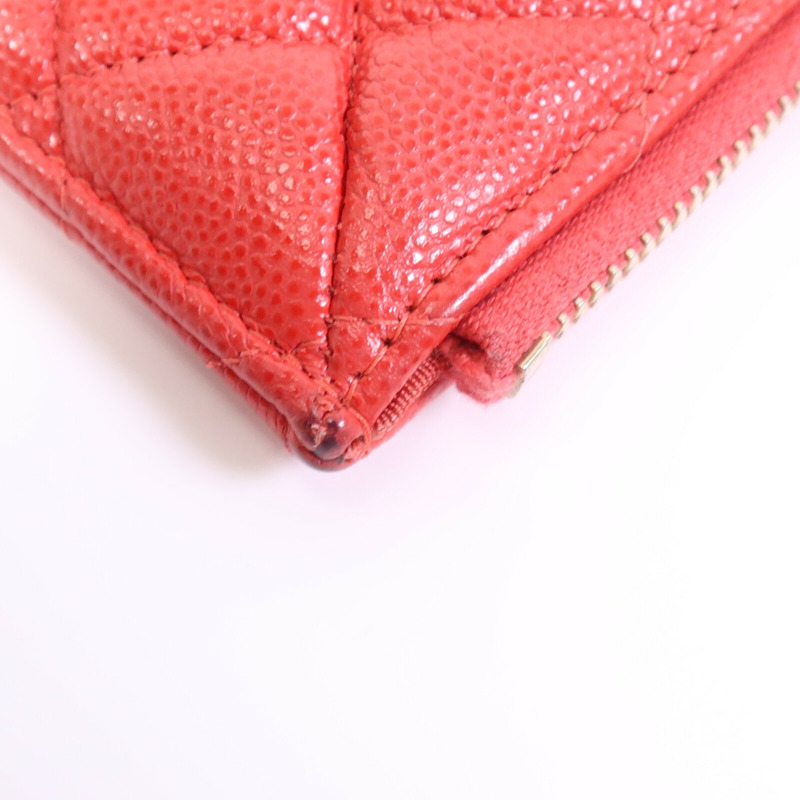 CHANEL 牛皮皮革Phone Case金扣長錢包-9