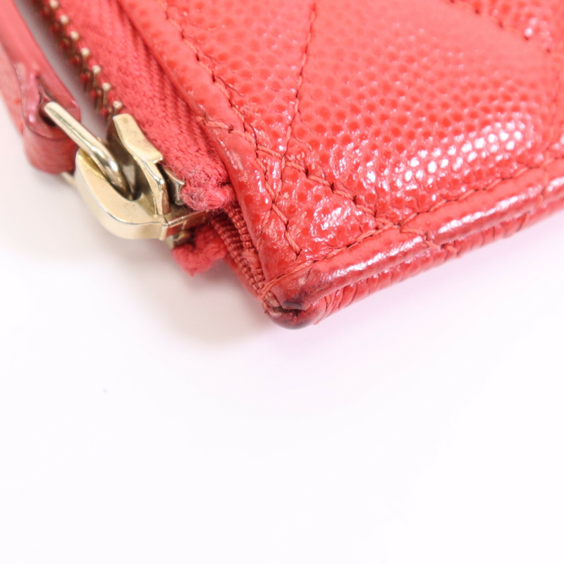 CHANEL 牛皮皮革Phone Case金扣長錢包-11