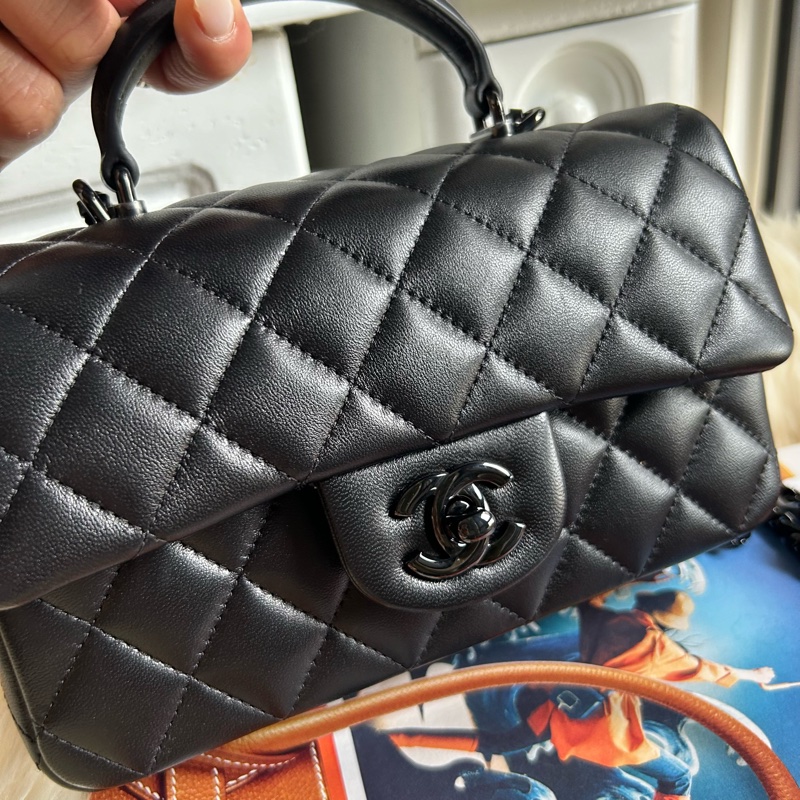 香奈兒mini coco all black-1