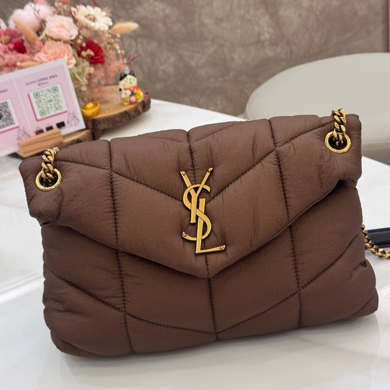 *SHIHNA名牌精品* YSL Saint Laurent Puffer 尼龍鏈條包-0