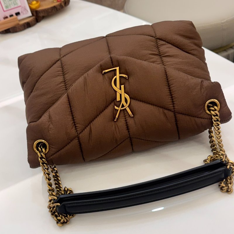 *SHIHNA名牌精品* YSL Saint Laurent Puffer 尼龍鏈條包-3