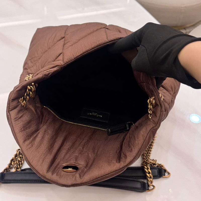 *SHIHNA名牌精品* YSL Saint Laurent Puffer 尼龍鏈條包-5