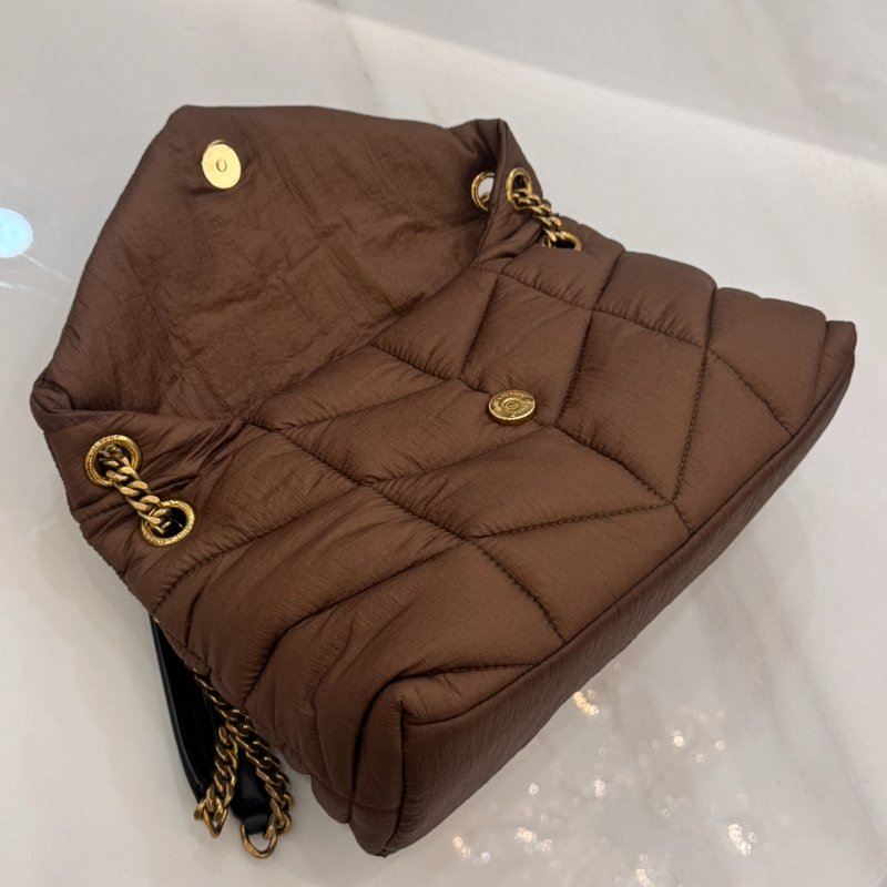 *SHIHNA名牌精品* YSL Saint Laurent Puffer 尼龍鏈條包-6