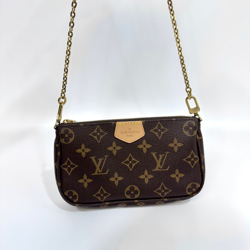 🤎路易威登五用包LV原花粉背帶五用麻將包 M44840-8