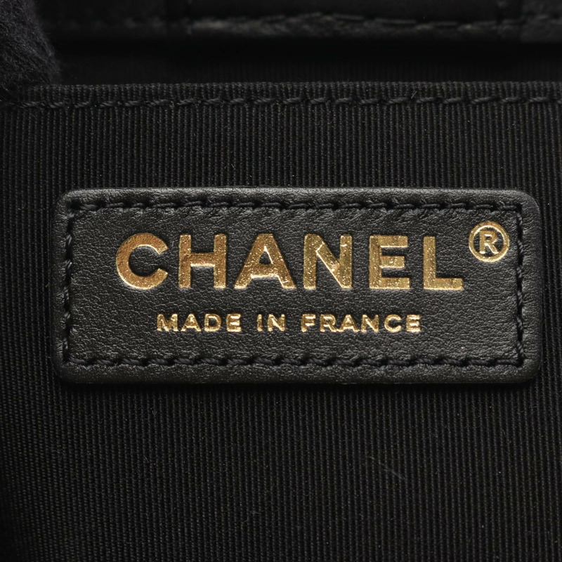 香奈兒 (CHANEL) 絎縫 COCO 標誌鏈肩背包 AS1750 黑色皮革 GHW 二手-3