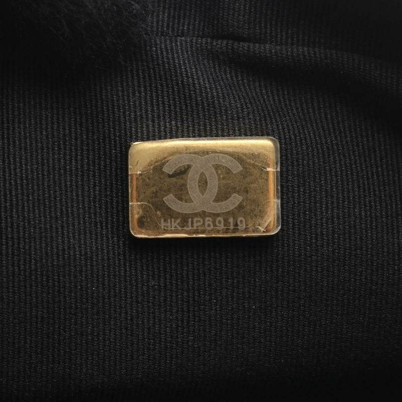 香奈兒 (CHANEL) 絎縫鏈條肩背斜背包，黑色皮革，金色五金，二手女款-4