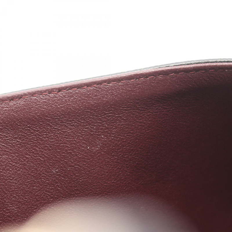 香奈兒 (CHANEL) 人字紋 V 型縫線 W 翻蓋鏈條單肩背包 A01166 黑色皮革 GHW-10