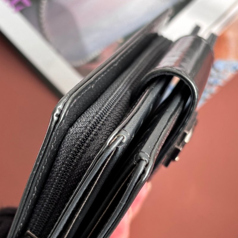 ::CHANEL:: BOY 經典款 灰銀色漆皮中夾 Vintage款-6