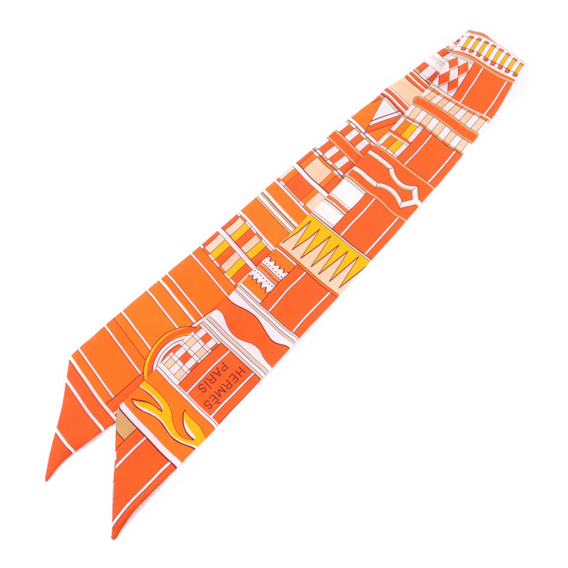 HERMES 絲質Twilly絲巾-0