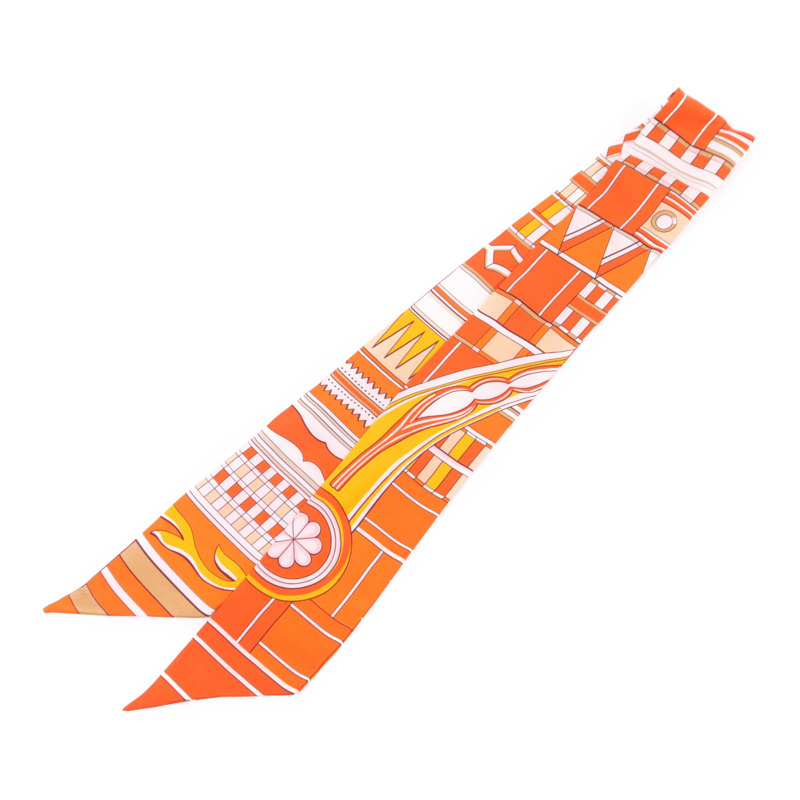 HERMES 絲質Twilly絲巾-1