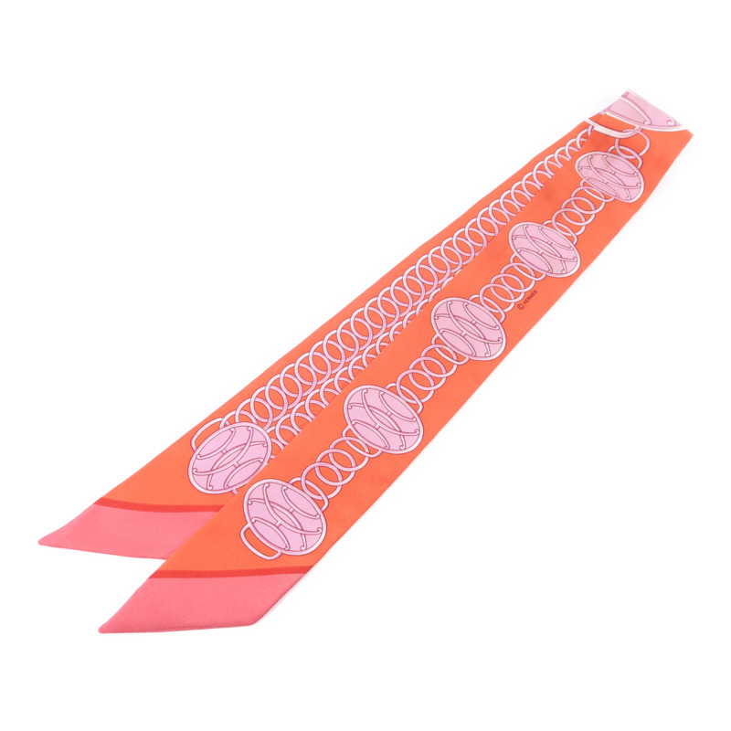 HERMES 絲質Twilly絲巾-1