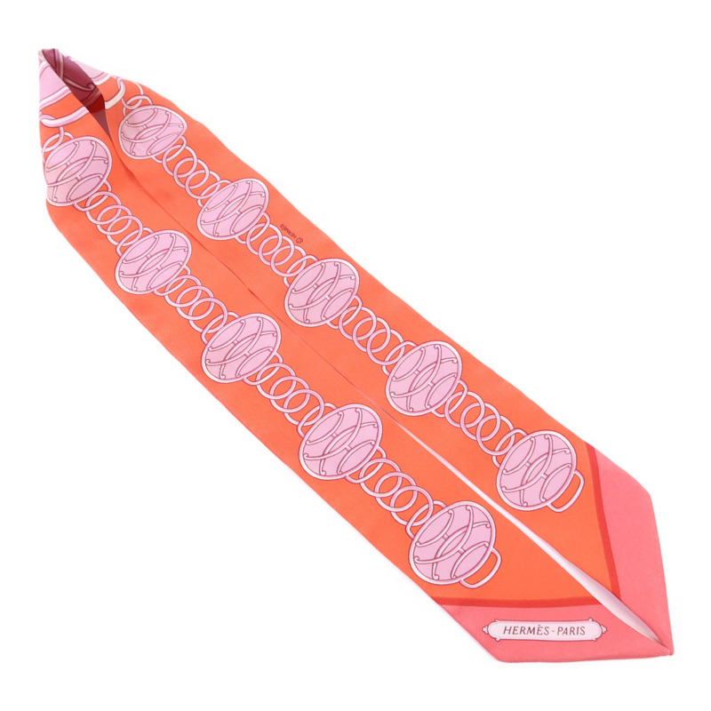 HERMES 絲質Twilly絲巾-3