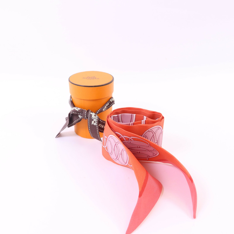 HERMES 絲質Twilly絲巾-9