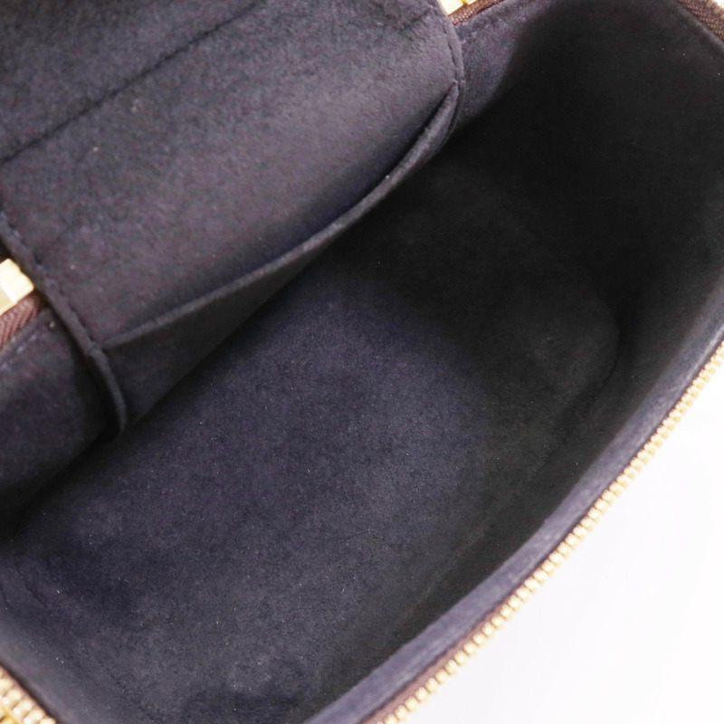 LOUIS VUITTON Monogram Reverse Vanity PM金扣鏈帶手挽肩背兩用袋-11