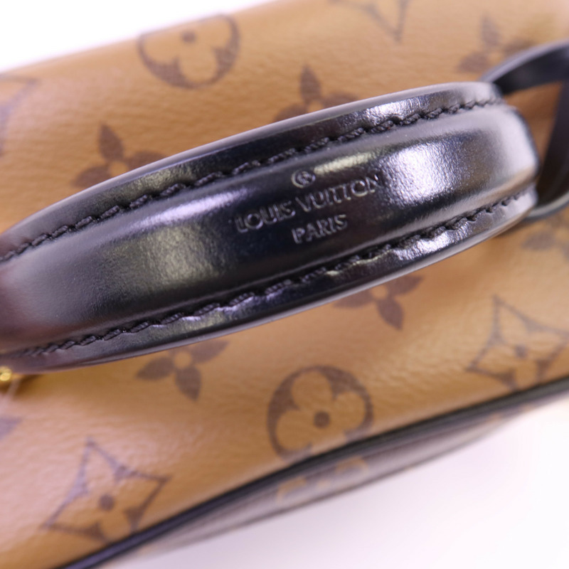 LOUIS VUITTON Monogram Reverse Vanity PM金扣鏈帶手挽肩背兩用袋-12