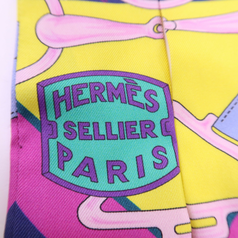 HERMES 絲質Twilly絲巾-4