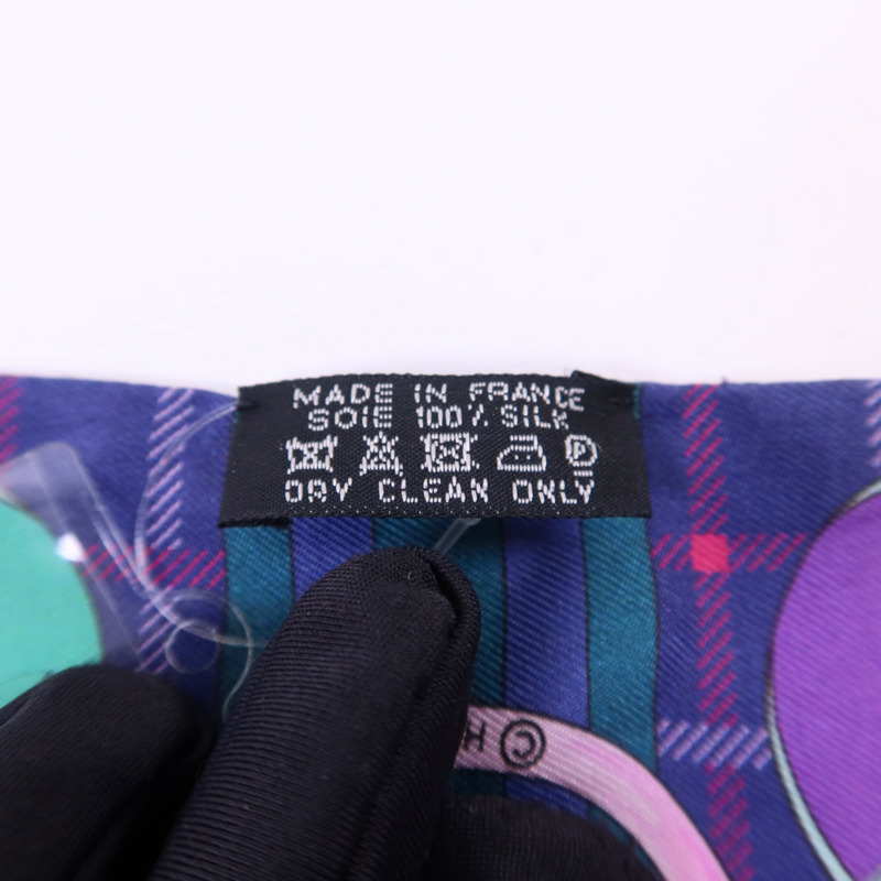 HERMES 絲質Twilly絲巾-6