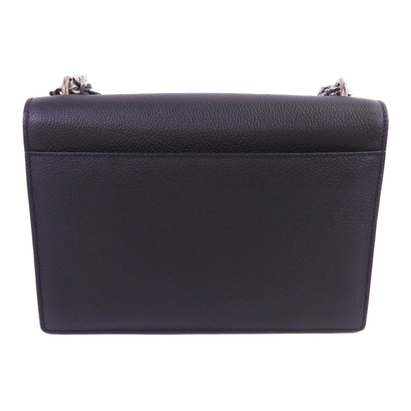 SAINT LAURENT 牛皮皮革Sunset銀扣鏈帶肩背袋-1