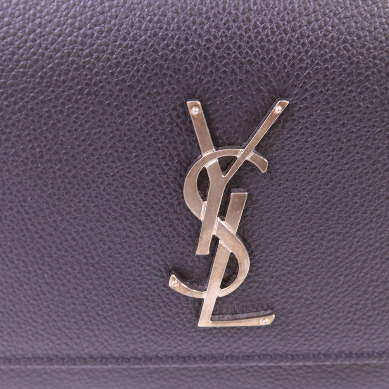 SAINT LAURENT 牛皮皮革Sunset銀扣鏈帶肩背袋-9