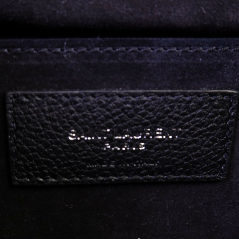 SAINT LAURENT 牛皮皮革Sunset銀扣鏈帶肩背袋-14