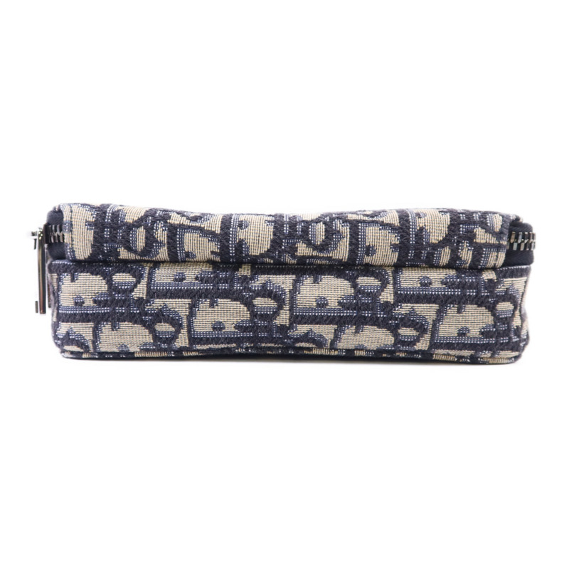 Dior 帆布Zipped Pouch With Strap銀扣肩背袋-3