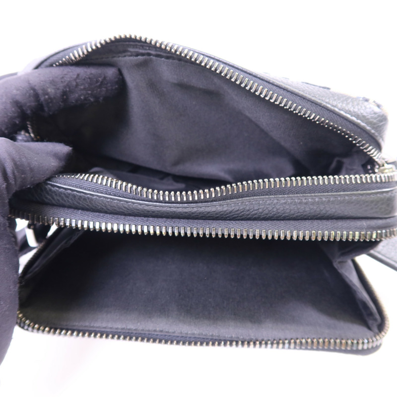 Dior 帆布Zipped Pouch With Strap銀扣肩背袋-5