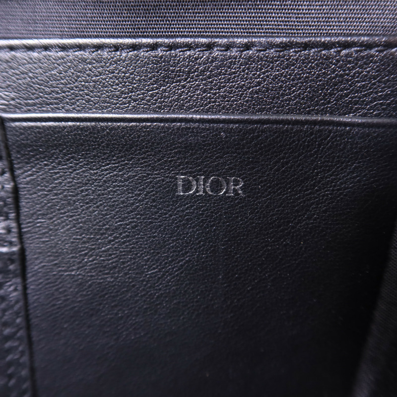 Dior 帆布Zipped Pouch With Strap銀扣肩背袋-6