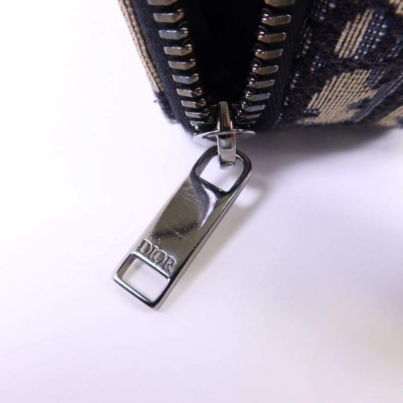 Dior 帆布Zipped Pouch With Strap銀扣肩背袋-9
