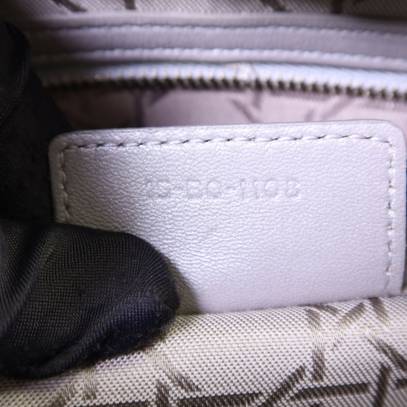 Dior 羊皮皮革Lady Dior Medium金扣手挽肩背兩用袋-7