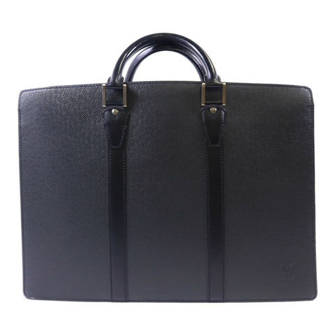 LOUIS VUITTON Taiga Porte-Documents銀扣公事包