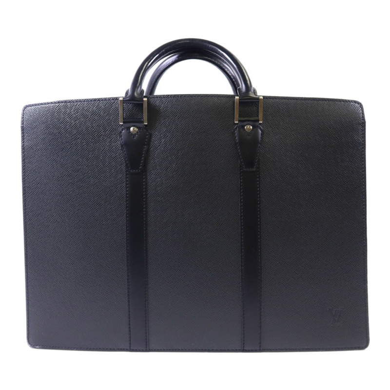 LOUIS VUITTON Taiga Porte-Documents銀扣公事包-0