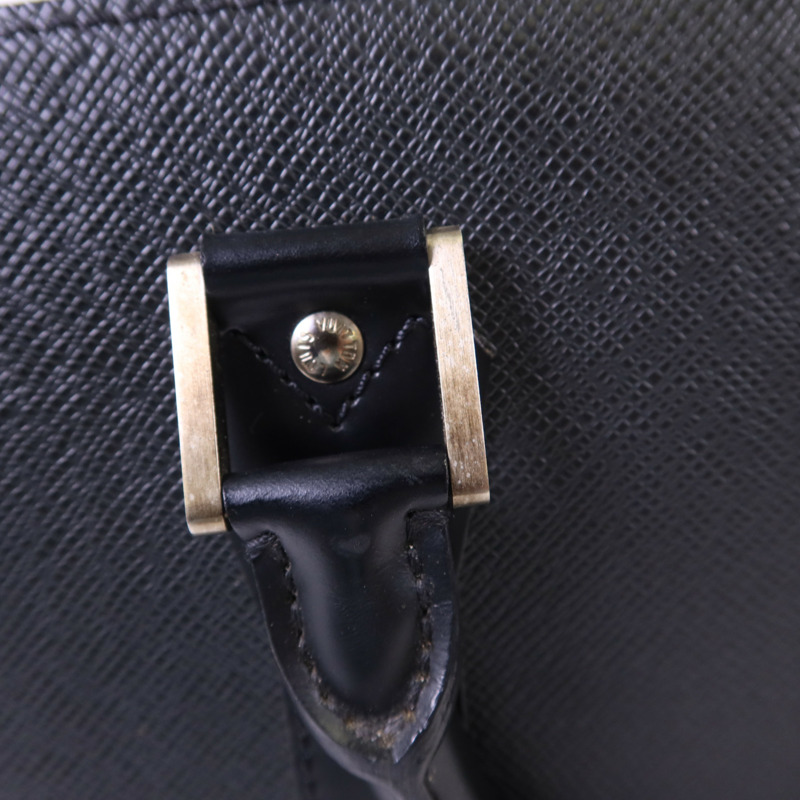 LOUIS VUITTON Taiga Porte-Documents銀扣公事包-9