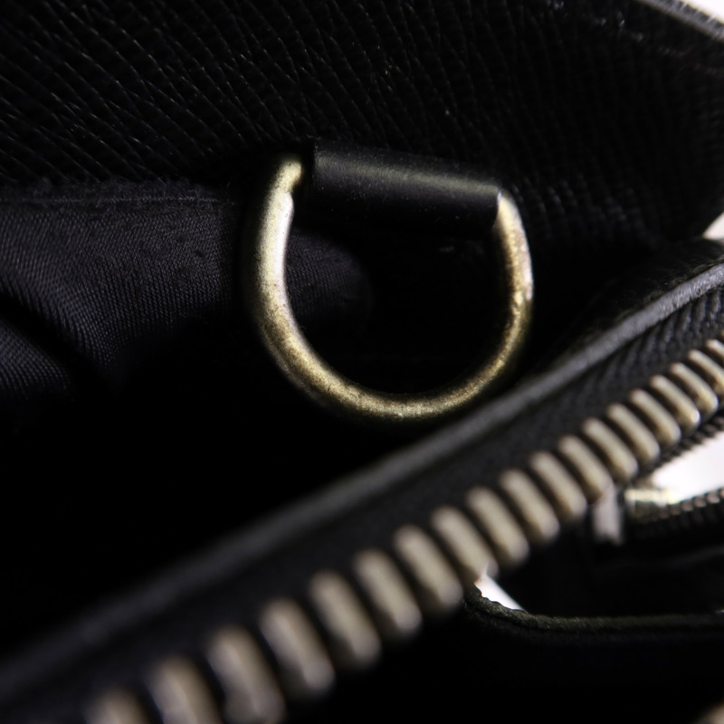 LOUIS VUITTON Taiga Porte-Documents銀扣公事包-10