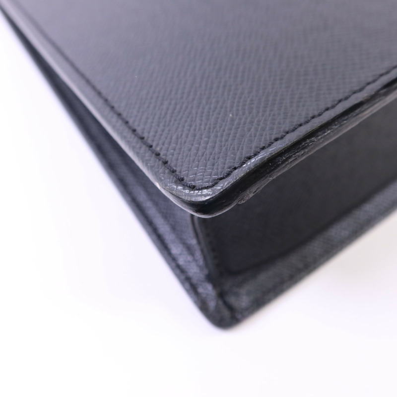 LOUIS VUITTON Taiga Porte-Documents銀扣公事包-15