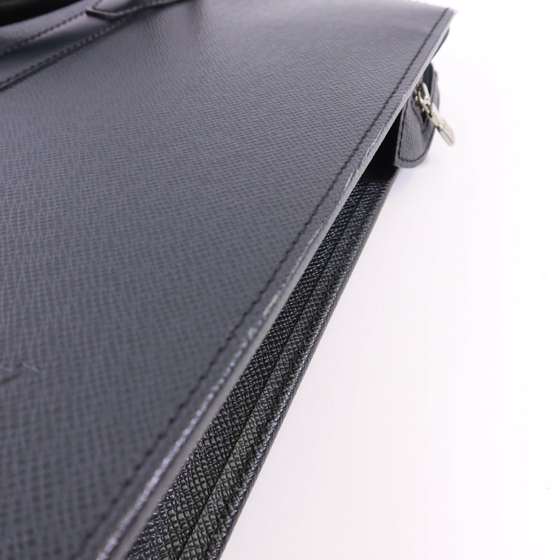 LOUIS VUITTON Taiga Porte-Documents銀扣公事包-18