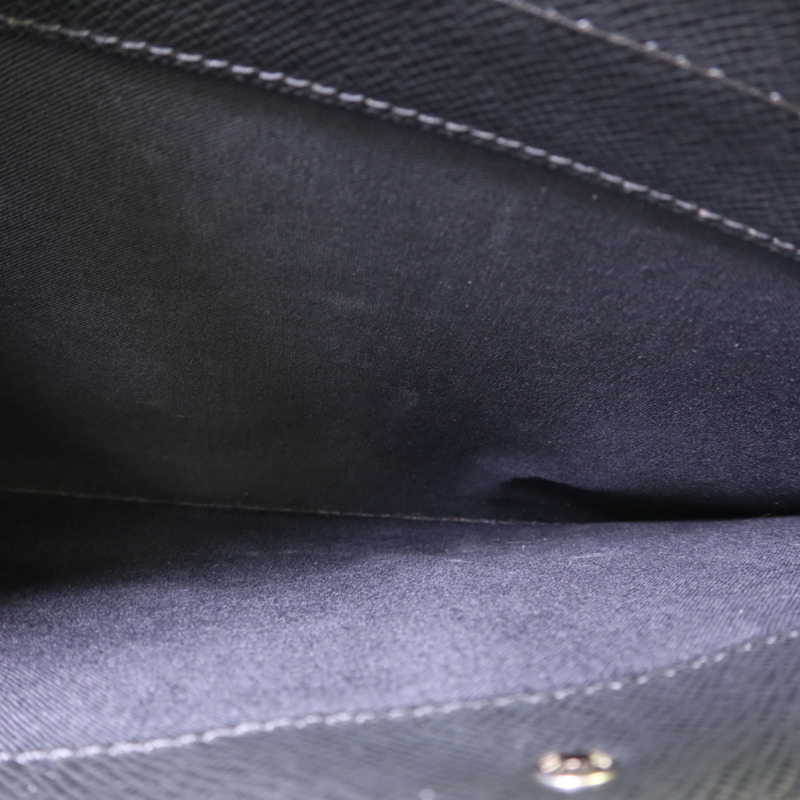 LOUIS VUITTON Taiga Porte-Documents銀扣公事包-19