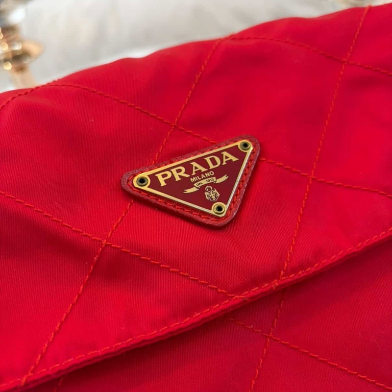 Prada 紅色 Nylon 尼龍 肩背包-2