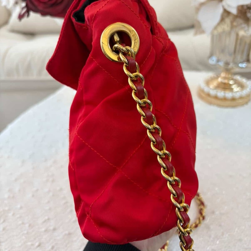 Prada 紅色 Nylon 尼龍 肩背包-8