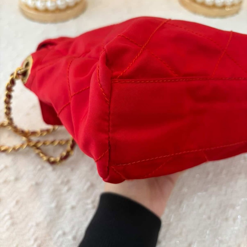 Prada 紅色 Nylon 尼龍 肩背包-11